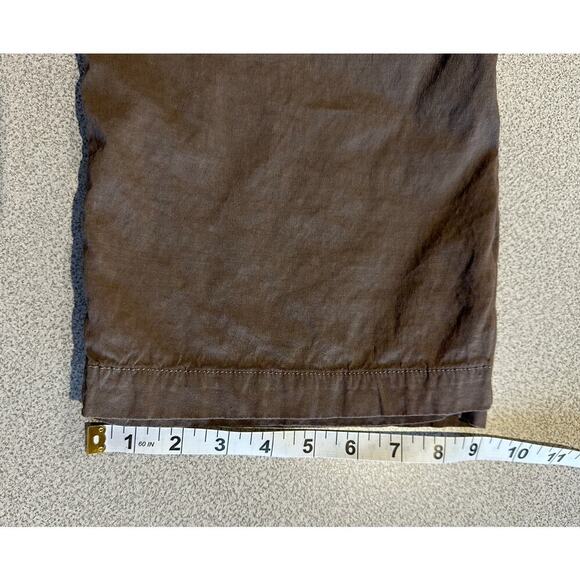Eileen Fisher Sz 8 Linen Viscose Straight Leg Trouser Stretch Slacks Full Length - Picture 7 of 12